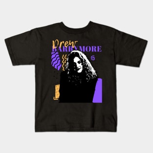 Drew barrymore retro style Kids T-Shirt